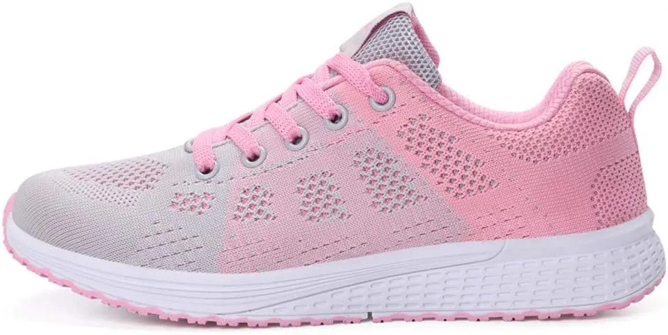 Women's Running Walking Tennis Shoes Comfortable Lace Up Womens Running Shoes Wide Casual Tennis Shoes Wedge Sneakers Waterproof Tennis Shoe Trainers Shoe
