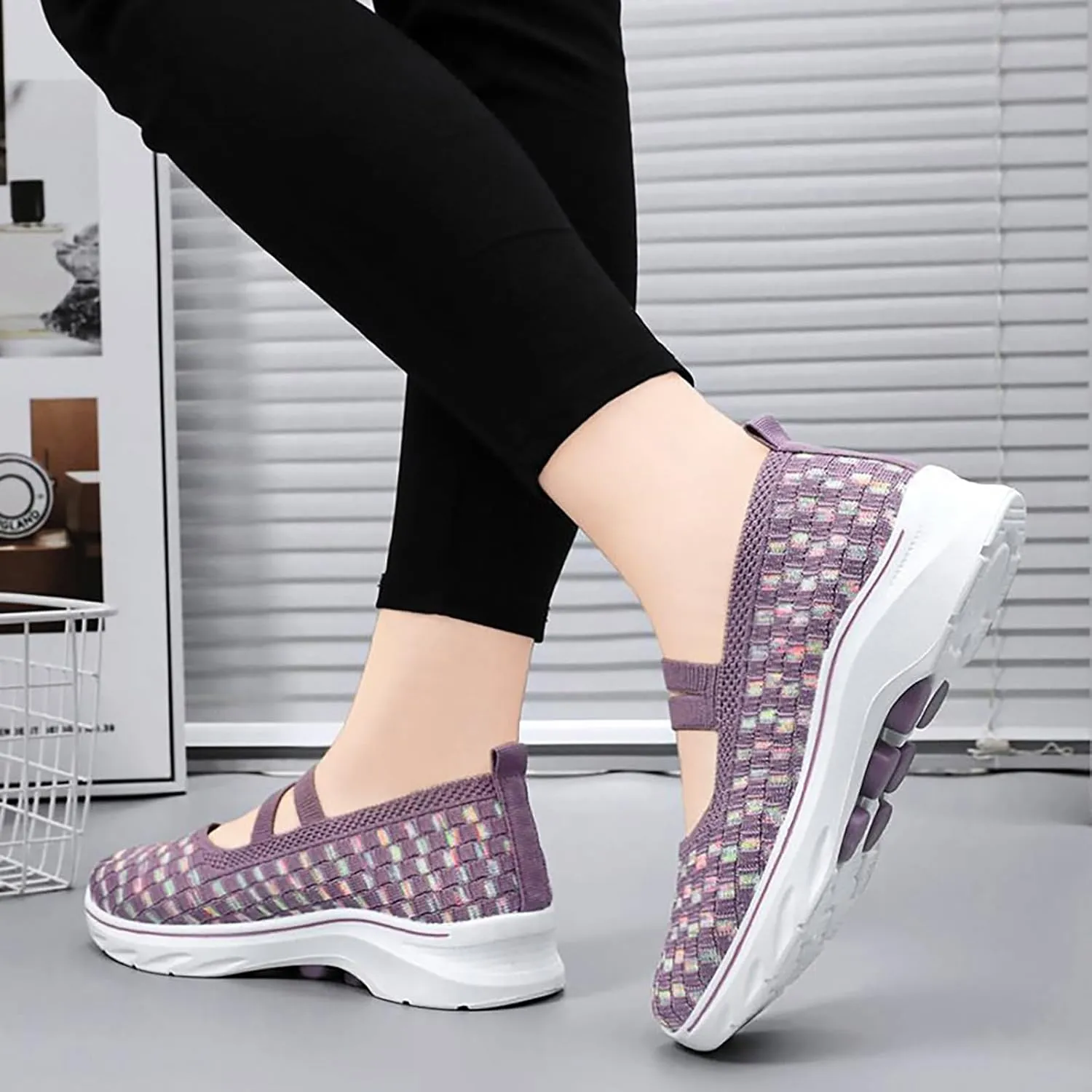 Women's Shoes Sneakers Lightweiht Breathable Mesh Soft Sole Sport Shoes Comfort Casual Non Slip Walking Workout Shoes